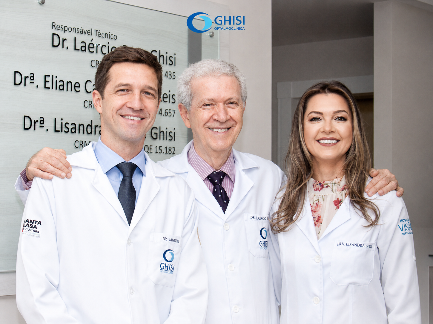 Equipe de médicos da Ghisi Oftalmoclínica